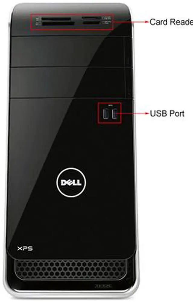 Alt view image 3 of 4 - DELL Desktop Computer XPS 8700 Intel Core i7-4790 8GB DDR3 2TB HDD NVIDIA Quadro FX3700 Windows 7 Professional 64-bit