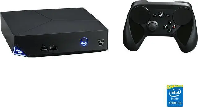 Main image of Alienware Desktop Computer ASM100-2980BLK Intel Core i3 4170T (3.20 GHz) 8 GB DDR3 1 TB HDD NVIDIA GeForce GTX 2 GB GDDR5 SteamOS