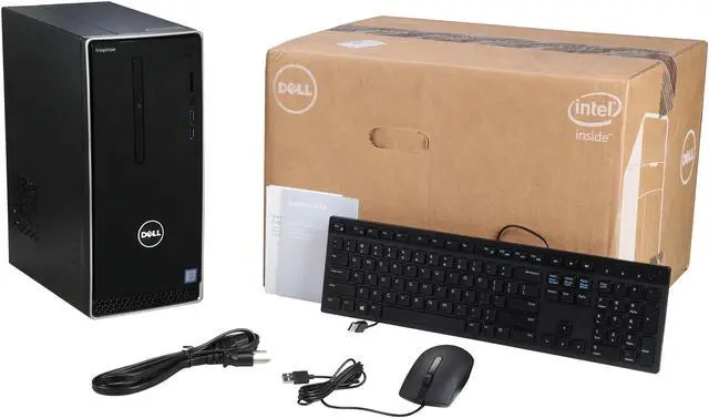 Alt view image 8 of 8 - DELL Desktop Computer Inspiron 3650 i3650-635SLV Intel Core i5-6400 8 GB DDR3L 1TB HDD Intel HD Graphics 530 Windows 10 Home 64-Bit