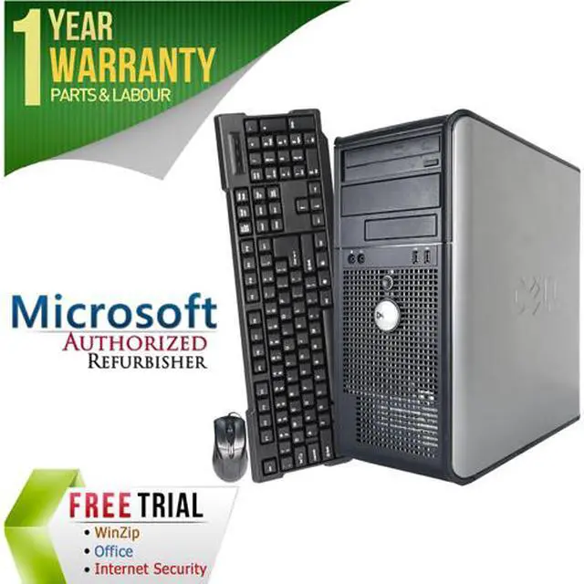 Main image of DELL Desktop Computer OptiPlex GX380 Intel Pentium E5800 4GB DDR3 1TB HDD Intel HD Graphics Windows 10 Home Multi-Language, English / Spanish