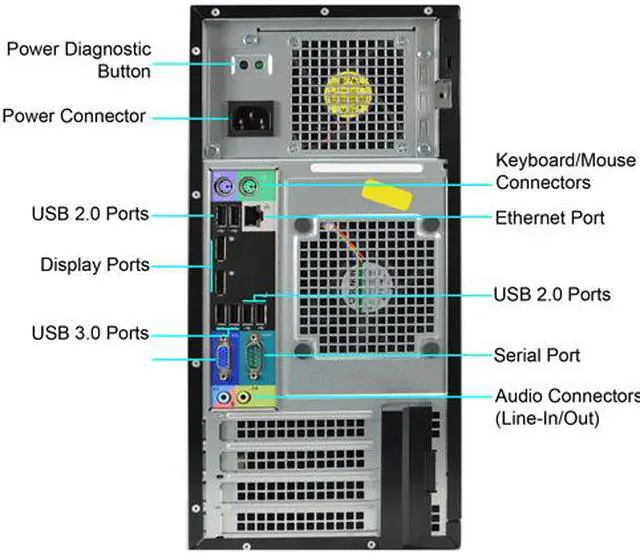 Alt view image 3 of 3 - DELL A Grade Desktop Computer 7010 Intel Core i5-3570 8 GB 1TB HDD Windows 10 Pro 64-Bit