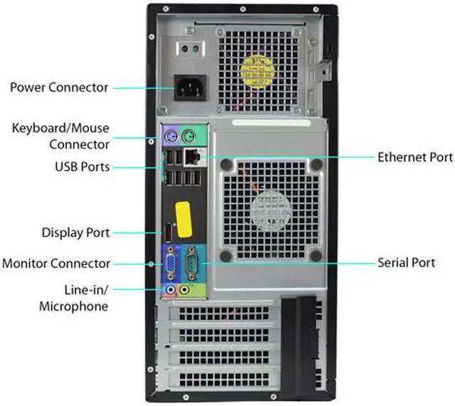 Alt view image 3 of 3 - DELL Desktop Computer 990 Intel Core i5-2400 8 GB 1TB HDD Windows 10 Pro 64-Bit