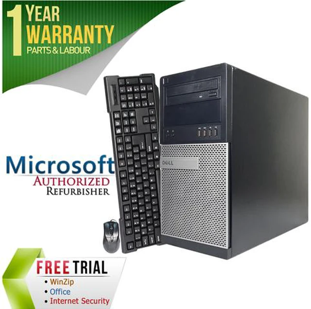 Main image of DELL Desktop Computer OptiPlex 7010 Intel Core i7-3770 16GB DDR3 1TB HDD Intel HD Graphics 4000 Windows 10 Pro