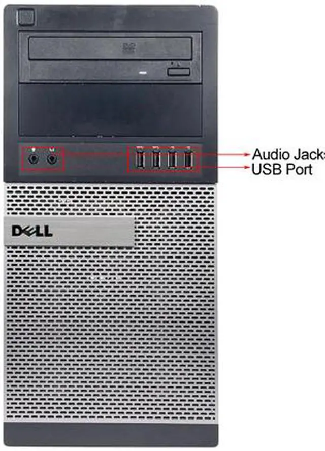 Alt view image 3 of 4 - DELL Desktop Computer OptiPlex 7010 Intel Core i7-3770 16GB DDR3 2TB HDD Intel HD Graphics 4000 Windows 10 Pro