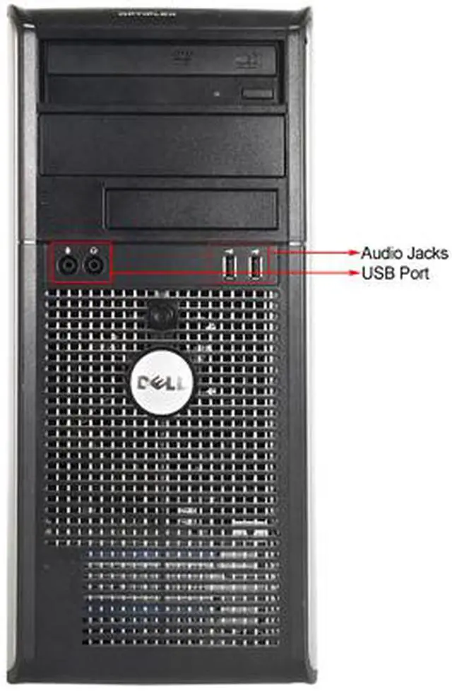 Alt view image 3 of 4 - DELL Desktop Computer OptiPlex GX745 Intel Core 2 Duo E6600 4GB DDR2 160GB HDD Intel HD Graphics Windows 10 Home