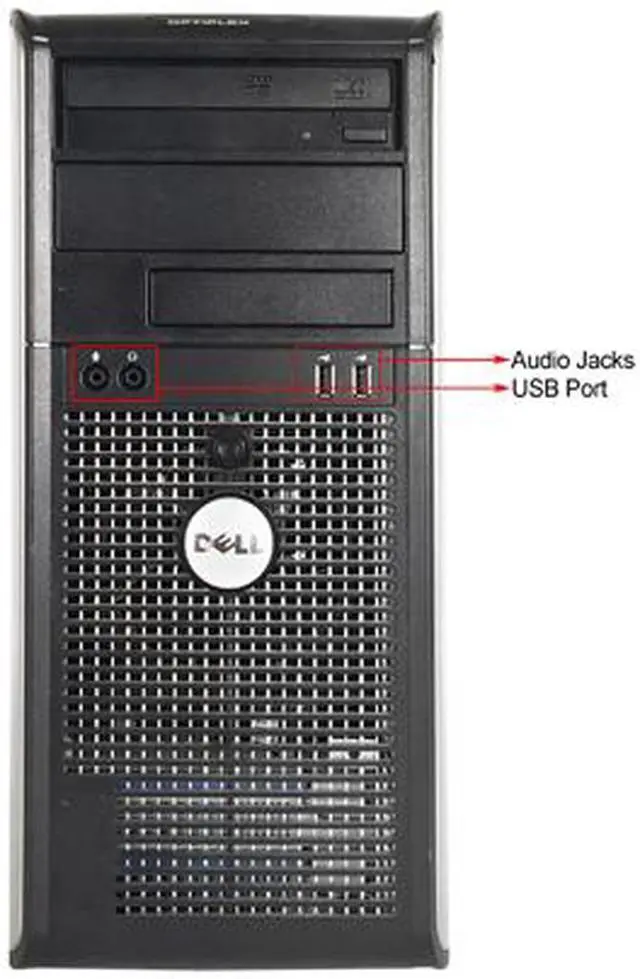 Alt view image 3 of 4 - DELL Desktop Computer OptiPlex GX745 Intel Core 2 Duo E6300 4GB DDR2 160GB HDD Intel HD Graphics Windows 10 Pro Multi-Language, English / Spanish