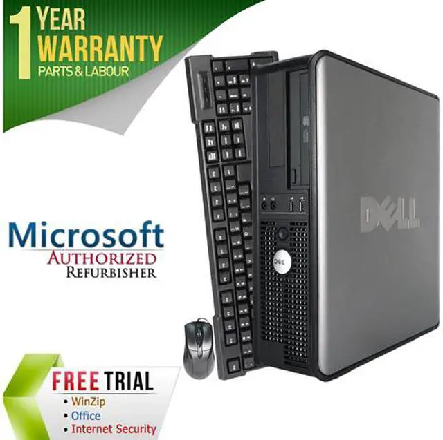 Main image of DELL Desktop Computer OptiPlex GX780 Intel Core 2 Duo E8400 8GB DDR3 2TB HDD Intel HD Graphics Windows 10 Pro