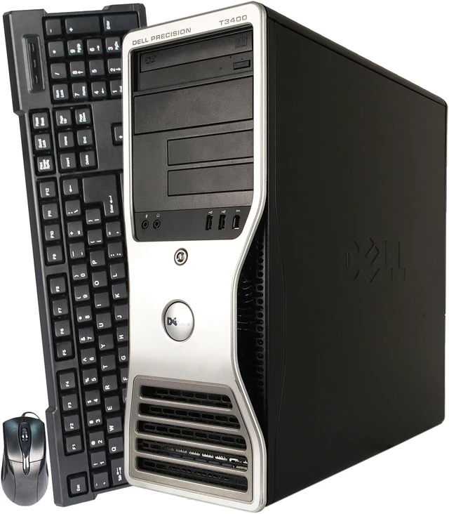 Alt view image 3 of 4 - DELL Desktop Computer Precision T3400 Intel Core 2 Quad Q6600 4GB DDR2 250GB HDD NVIDIA NVS 285 Windows 10 Pro Multi-Language, English / Spanish