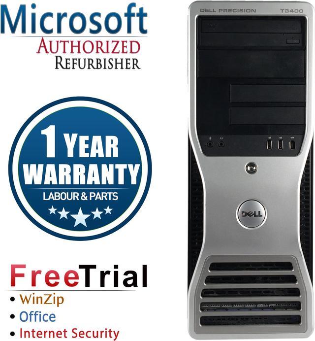 Refurbished: DELL Desktop Computer Precision T3400 Core 2 Duo