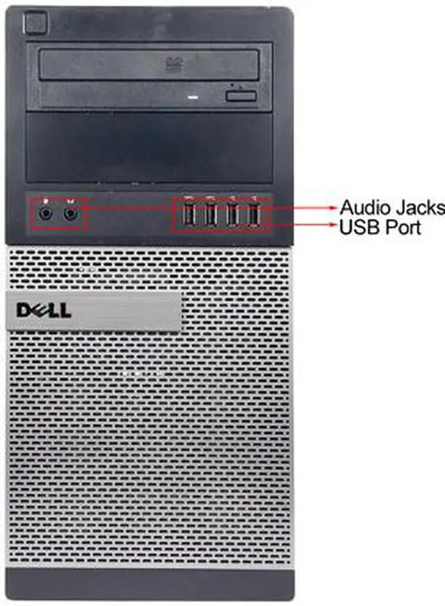 Alt view image 3 of 4 - DELL Desktop Computer OptiPlex 9020-Tower Intel Core i5-4570 8GB DDR3 1TB HDD Intel HD Graphics 4600 Windows 10 Pro