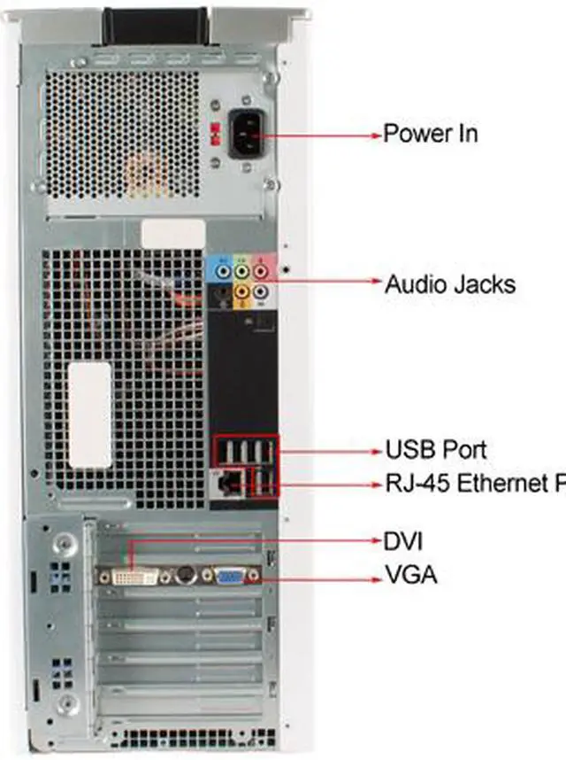Alt view image 4 of 4 - DELL Desktop Computer Dimension Dimension 9200-Tower Intel Core 2 Duo E6600 4GB DDR2 160GB HDD NVIDIA NVS 285 Windows 10 Pro Multi-Language, English / Spanish