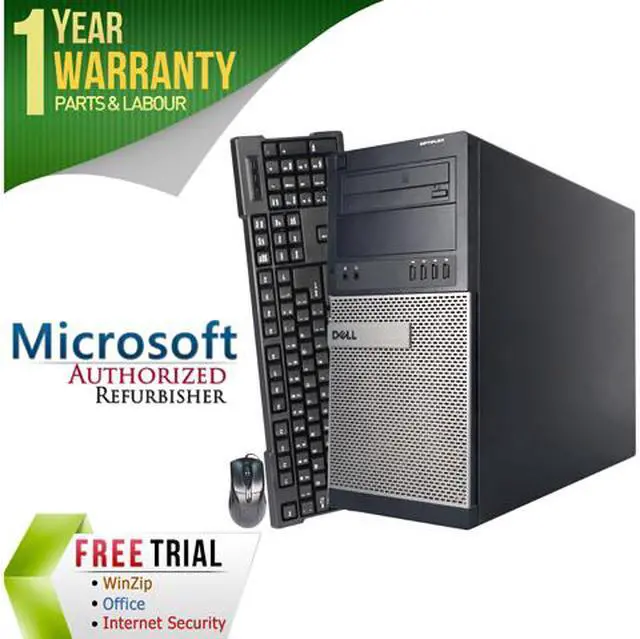Main image of DELL Desktop Computer OptiPlex GX990-Tower Intel Core i5-2400 8GB DDR3 320GB HDD Intel HD Graphics 2000 Windows 10 Pro Multi-Language, English / Spanish
