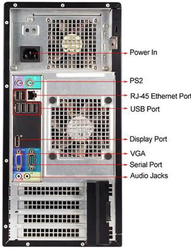 Alt view image 4 of 4 - DELL Desktop Computer OptiPlex GX990-Tower Intel Core i5-2400 8GB DDR3 320GB HDD Intel HD Graphics 2000 Windows 10 Pro Multi-Language, English / Spanish