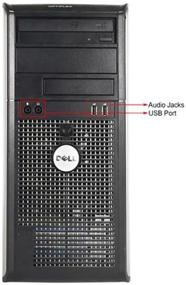 Alt view image 3 of 4 - DELL Desktop Computer OptiPlex 360 Intel Core 2 Duo E7500 4GB DDR2 250GB HDD Windows 7 Professional 64-bit