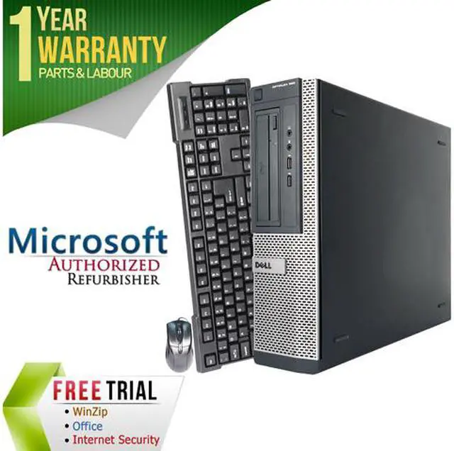 Main image of DELL Desktop Computer OptiPlex 390 Intel Core i3-2100 8GB DDR3 1TB HDD Intel HD Graphics 2000 Windows 7 Professional 64-bit