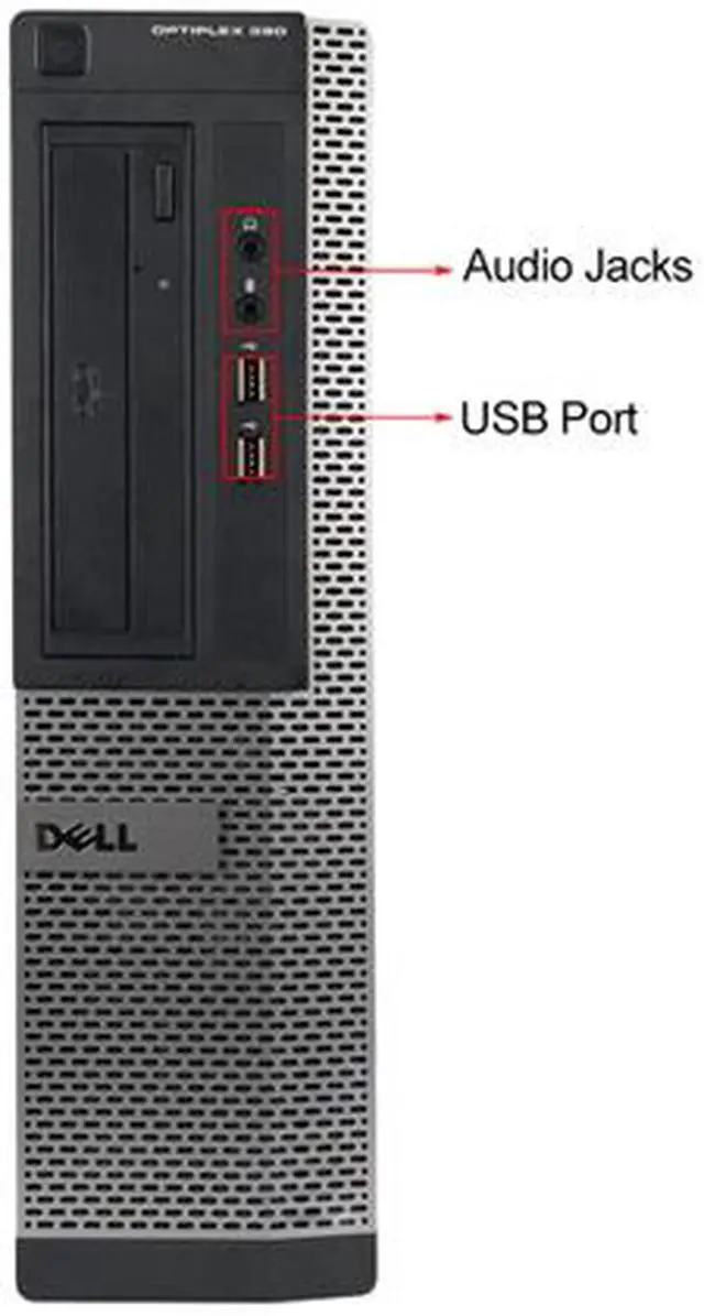 Alt view image 3 of 4 - DELL Desktop Computer OptiPlex 390 Intel Core i3-2100 8GB DDR3 1TB HDD Intel HD Graphics 2000 Windows 7 Professional 64-bit