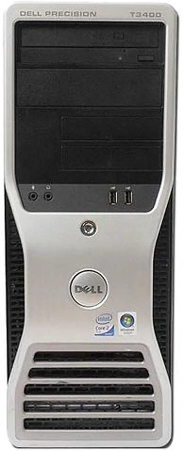 Main image of DELL Desktop Computer Precision T3400 (637665257830) Intel Core 2 Duo E8400 4GB DDR2 160GB HDD NVIDIA Quadro NVS 290 256MB Windows 10 Prol 64-Bit