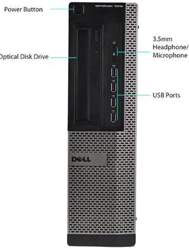 Alt view image 2 of 3 - DELL 7010 Desktop Computer Intel Core i5 3rd Gen 3470 (3.20 GHz) 16 GB 2 TB HDD Windows 10 Pro 64-Bit