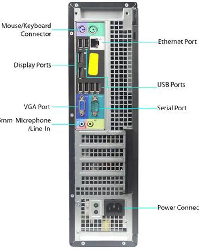 Alt view image 3 of 3 - DELL 7010 Desktop Computer Intel Core i5 3rd Gen 3470 (3.20 GHz) 16 GB 2 TB HDD Windows 10 Pro 64-Bit
