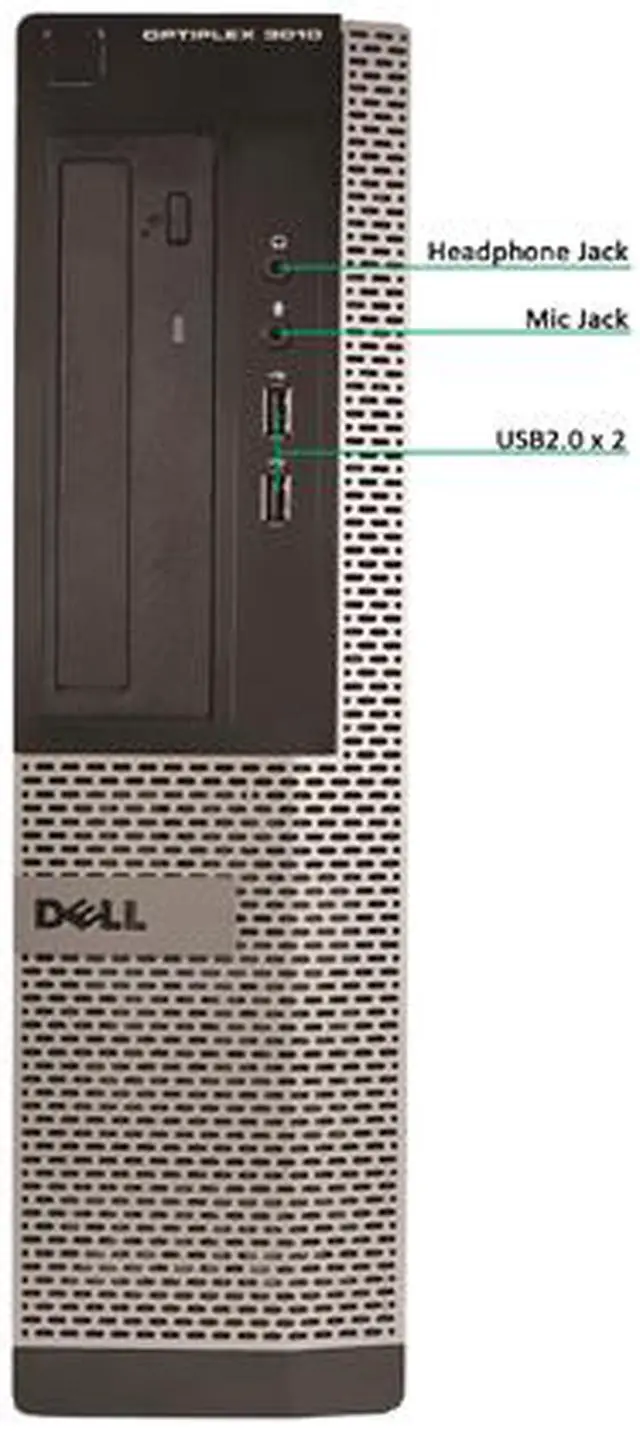Alt view image 2 of 3 - DELL 3010 Desktop Computer Intel Core i5 3rd Gen 3570 (3.40 GHz) 8 GB 2 TB HDD Windows 10 Pro 64-Bit