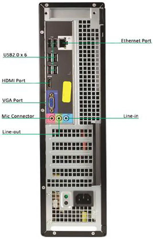 Alt view image 3 of 3 - DELL 3010 Desktop Computer Intel Core i5 3rd Gen 3570 (3.40 GHz) 8 GB 2 TB HDD Windows 10 Pro 64-Bit