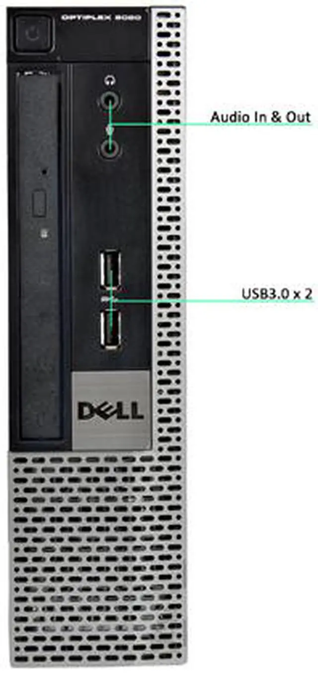 Alt view image 2 of 3 - DELL Desktop Computer 9020 Intel Core i5-4570S 8 GB 320GB HDD Intel HD Graphics 4600 Windows 10 Pro 64-Bit