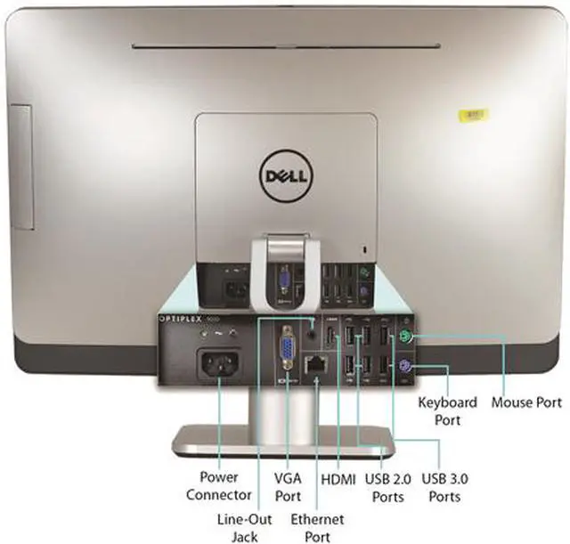 Alt view image 3 of 4 - DELL All-in-One Computer Optiplex 9010 Intel Core i5-3550S 4 GB 250GB HDD 23" Windows 10 Pro 64-Bit