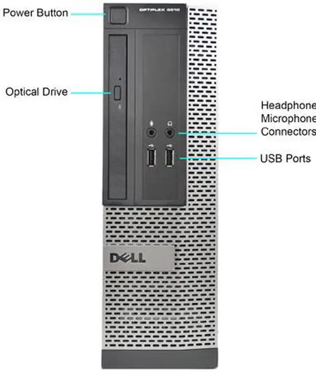 Alt view image 2 of 3 - DELL Desktop Computer 3010 Intel Core i5-3470 8 GB 500GB HDD Intel HD Graphics 2500 Windows 10 Pro 64-Bit