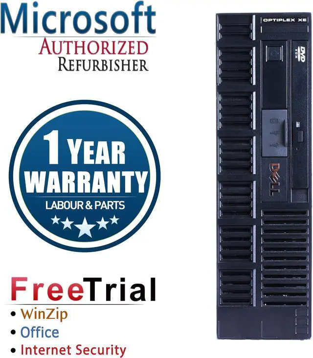Main image of Refurbished Dell Optiplex XE SFF (POS) Intel Core 2 Duo E7400 2.8G / 4G DDR3 / 160G / DVD / Windows 10 Professional 64 Bits / 1 Year Warranty