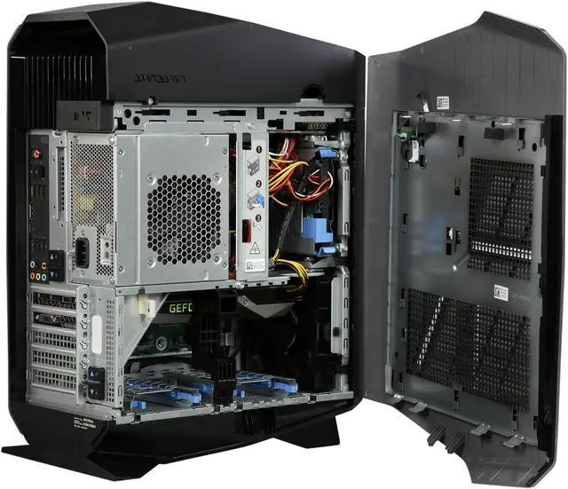 Alt view image 5 of 10 - Alienware Desktop PC Aurora R5 AUR5-12571SLV, Intel Core i7-6700 3.40 GHz, 16 GB DDR4, 2 TB HDD, 256 GB SSD, DVD+/-RW, NVIDIA GeForce GTX 1070 8 GB VR READY, Windows 10 Home, Epic Silver