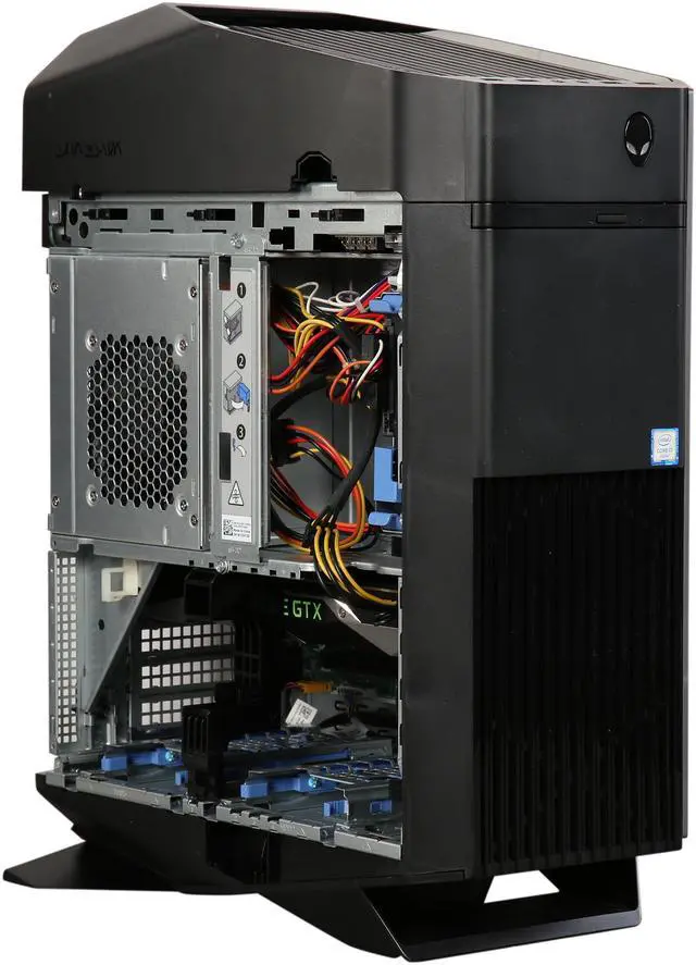 Alt view image 7 of 10 - Alienware Desktop PC Aurora R5 AUR5-12571SLV, Intel Core i7-6700 3.40 GHz, 16 GB DDR4, 2 TB HDD, 256 GB SSD, DVD+/-RW, NVIDIA GeForce GTX 1070 8 GB VR READY, Windows 10 Home, Epic Silver