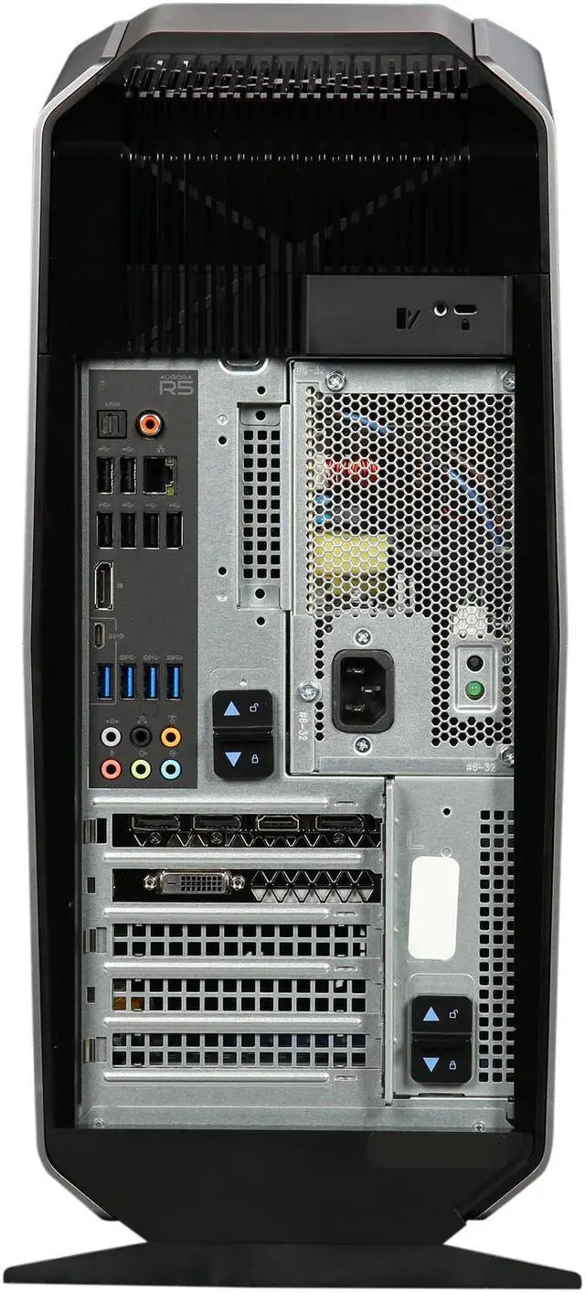 Alt view image 9 of 10 - Alienware Desktop PC Aurora R5 AUR5-12571SLV, Intel Core i7-6700 3.40 GHz, 16 GB DDR4, 2 TB HDD, 256 GB SSD, DVD+/-RW, NVIDIA GeForce GTX 1070 8 GB VR READY, Windows 10 Home, Epic Silver