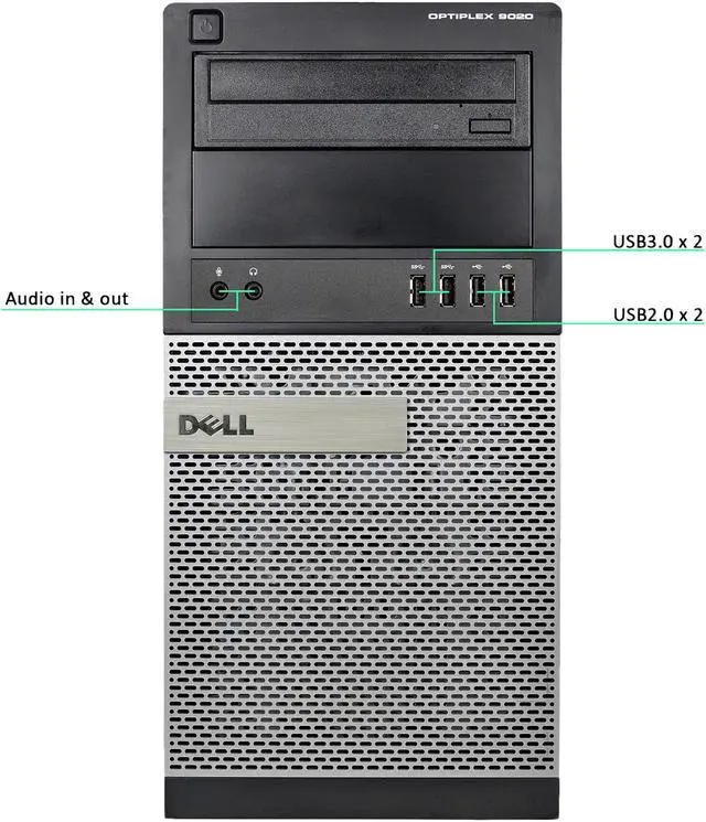 Alt view image 2 of 3 - DELL A Grade Desktop Computer 9020 Intel Core i7-4770 8 GB 500GB HDD Intel HD Graphics Windows 10 Pro 64-Bit