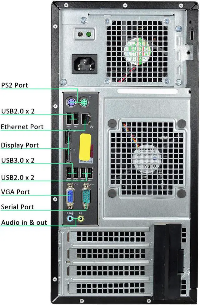 Alt view image 3 of 3 - DELL A Grade Desktop Computer 9020 Intel Core i7-4770 8 GB 500GB HDD Intel HD Graphics Windows 10 Pro 64-Bit