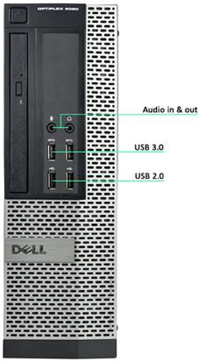 Alt view image 2 of 3 - DELL 9020-SFF Desktop Computer Intel Core i7 4th Gen 4770 (3.40 GHz) 16 GB 500 GB HDD Intel HD Graphics Windows 10 Pro 64-Bit