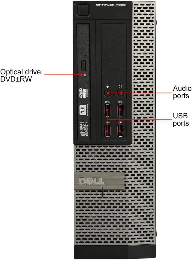 Alt view image 3 of 9 - DELL 7020-SFF Desktop Computer Intel Core i7 4th Gen 4770 (3.40 GHz) 16 GB 500 GB HDD Intel HD Graphics Windows 10 Pro 64-Bit A Grade