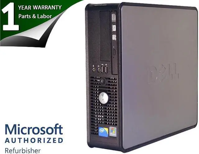Main image of Dell OptiPlex 780 Small Form Factor Desktop PC Intel Core 2 Duo E7400 (2.80 GHz) 4 GB Memory 160 GB HDD Windows 10 Home