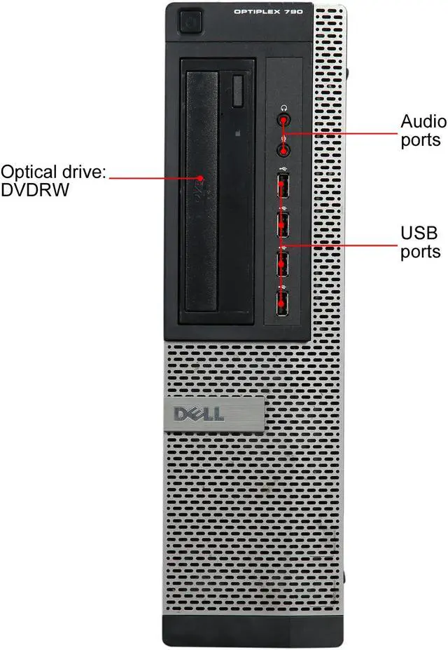 Alt view image 2 of 8 - DELL Grade A Desktop PC OptiPlex 790 Intel Core i3-2100 4 GB 320GB HDD Intel HD Graphics 2000 Windows 10 Home 64-Bit