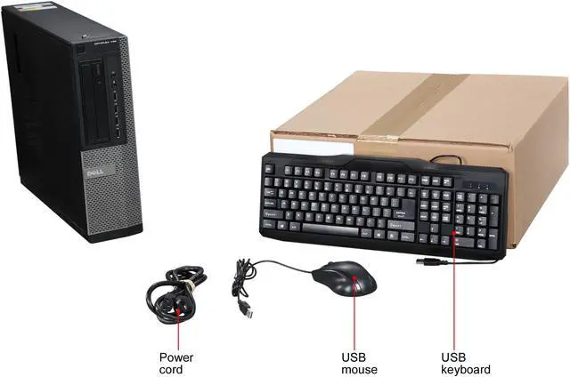 Alt view image 8 of 8 - DELL Grade A Desktop PC OptiPlex 790 Intel Core i3-2100 4 GB 320GB HDD Intel HD Graphics 2000 Windows 10 Home 64-Bit