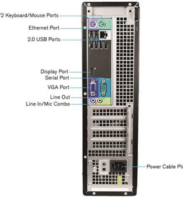 Alt view image 3 of 3 - DELL OptiPlex 990 Desktop Computer Intel Core i5 2nd Gen 2400 (3.10 GHz) 8 GB DDR3 2 TB HDD Windows 10 Pro 64-Bit