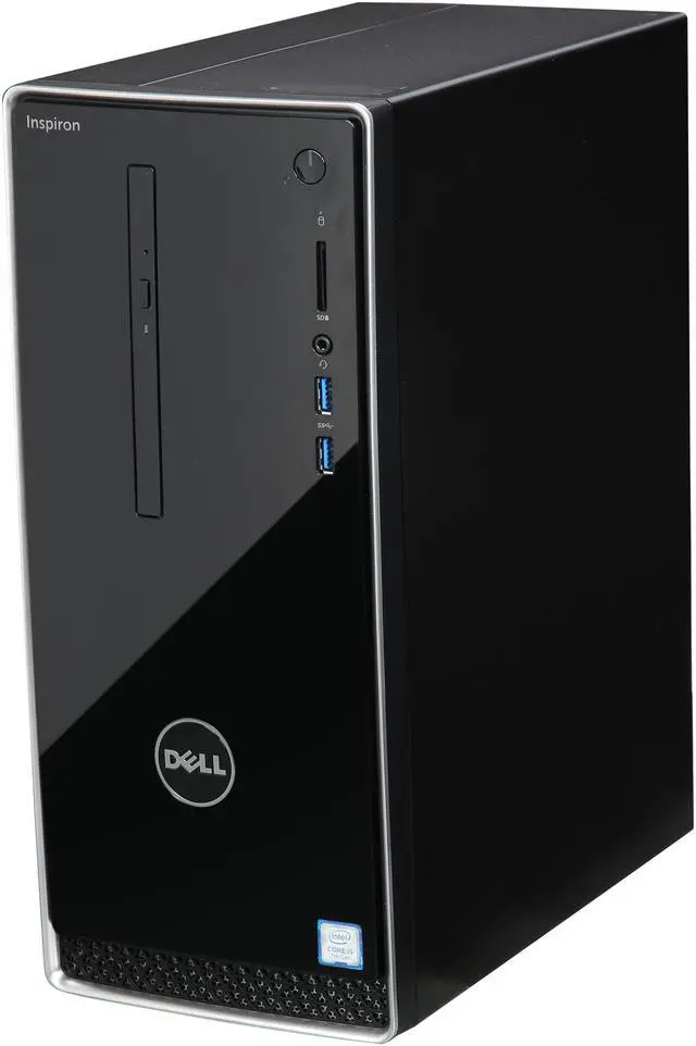 Alt view image 4 of 9 - DELL Desktop Computer Inspiron 3668 i3668-5168BLK Intel Core i5-7400 8GB DDR4 1TB HDD Intel HD Graphics 630 Windows 10 Home 64-Bit