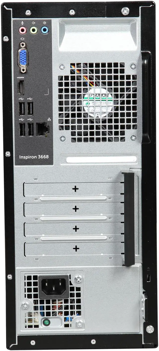 Alt view image 6 of 9 - DELL Desktop Computer Inspiron 3668 i3668-5168BLK Intel Core i5-7400 8GB DDR4 1TB HDD Intel HD Graphics 630 Windows 10 Home 64-Bit