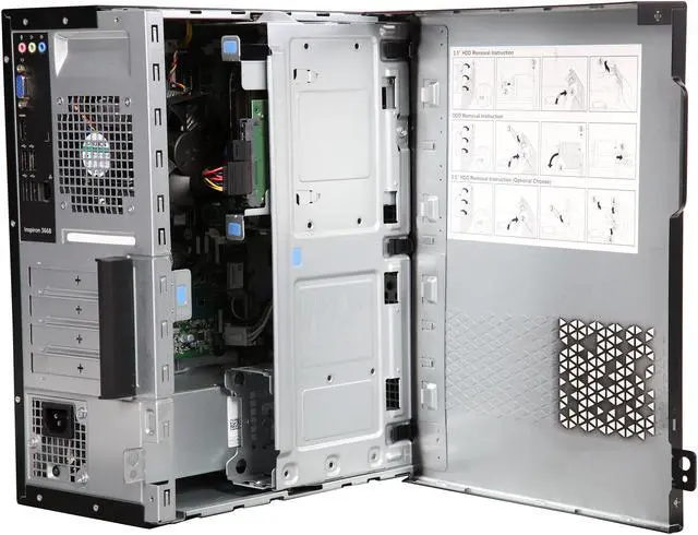 Alt view image 7 of 9 - DELL Desktop Computer Inspiron 3668 i3668-5168BLK Intel Core i5-7400 8GB DDR4 1TB HDD Intel HD Graphics 630 Windows 10 Home 64-Bit