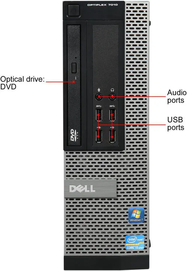 Alt view image 2 of 8 - DELL Grade A Desktop PC OptiPlex 7010 Intel Core i5 3rd Gen 3470 (3.20 GHz) 8 GB DDR3 2 TB HDD 100 GB SSD NVIDIA NVS 300 (Dual LCD Ready) Windows 10 Pro 64-Bit Microsoft Authorized Refurbished (MAR)