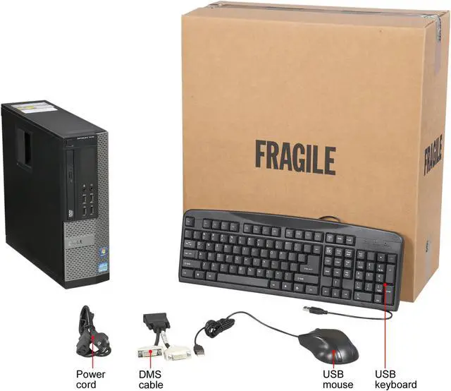 Alt view image 8 of 8 - DELL Grade A Desktop PC OptiPlex 7010 Intel Core i5 3rd Gen 3470 (3.20 GHz) 8 GB DDR3 2 TB HDD 100 GB SSD NVIDIA NVS 300 (Dual LCD Ready) Windows 10 Pro 64-Bit Microsoft Authorized Refurbished (MAR)