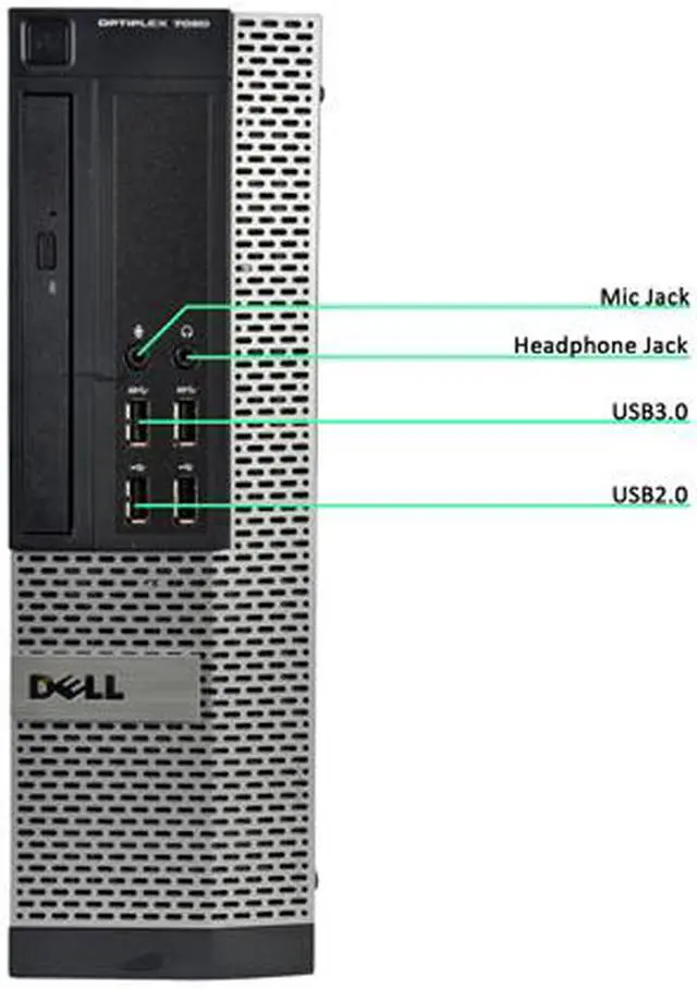 Alt view image 2 of 3 - DELL Desktop Computer 7020-SFF Intel Core i5-4590 8 GB 1TB HDD Intel HD Graphics Windows 10 Pro