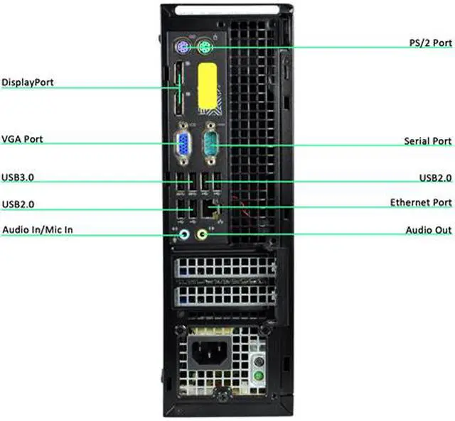 Alt view image 3 of 3 - DELL Desktop Computer 7020-SFF Intel Core i5-4590 8 GB 1TB HDD Intel HD Graphics Windows 10 Pro