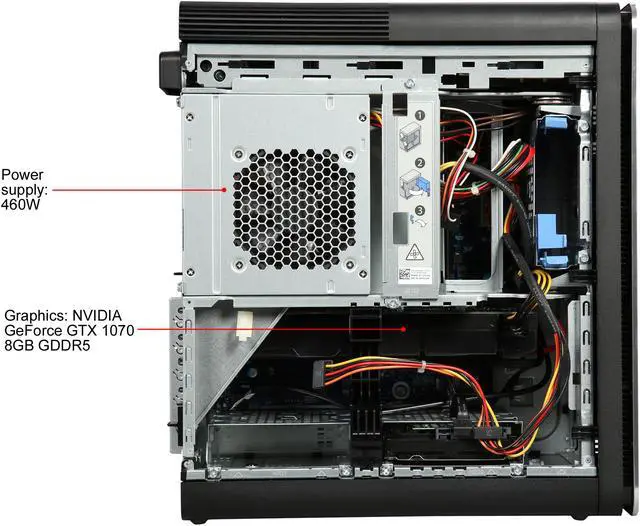 Alt view image 6 of 9 - DELL Desktop Computer XPS XPS8920-7581SLV-PUS Intel Core i7-7700 16GB DDR4 2TB HDD 256GB SSD GeForce GTX 1070 Windows 10 Pro 64-Bit