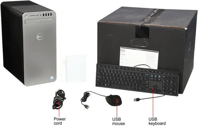 Alt view image 9 of 9 - DELL Desktop Computer XPS XPS8920-7581SLV-PUS Intel Core i7-7700 16GB DDR4 2TB HDD 256GB SSD GeForce GTX 1070 Windows 10 Pro 64-Bit