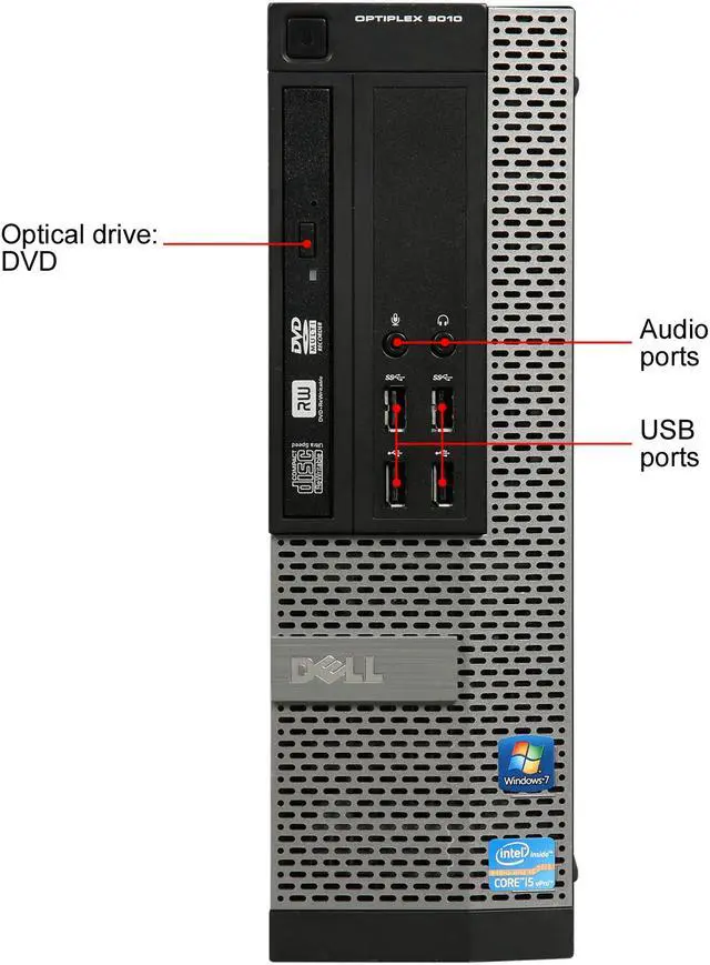 Alt view image 2 of 9 - DELL Desktop Computer 9010 3.2GHz 4 GB 250GB HDD Windows 10 Pro 64-bit